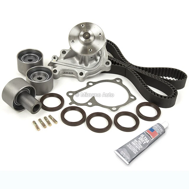 Kit de correa de distribución bomba de agua compatible con 90-96 Nissan 300ZX Turbo 3.0 DOHC VG30DE VG30DETT Foto 4 de 4