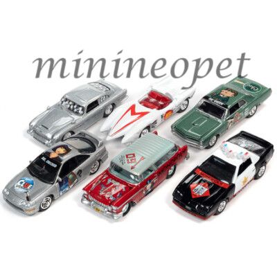 JOHNNY LIGHTNING POP CULTURE 2021 RELEASE 2 ASSORTMENT 1/64 6 PIECE SET JLPC004
