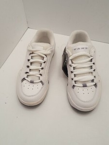 white leather vans size 5