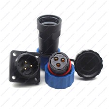 SD20 25A 3 Pin IP67 Bulkhead Waterproof Connector Plug Socket,Aviation Connector