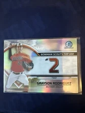 2023 Bowman Chrome #BTP-2 Grayson Rodriguez Baltimore Orioles Top 100 #2