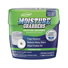 Concrobium 378490 Moisture Grabbers Moisture Absorber Refillable Container, F...