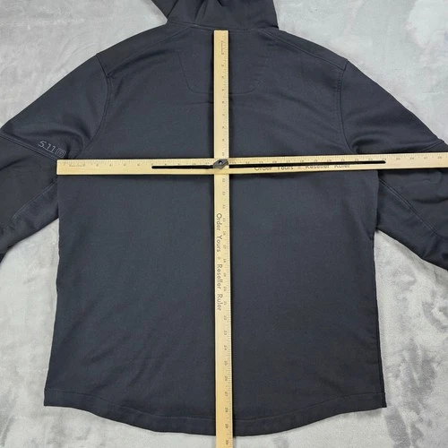 5.11 Tactical Rappel Jacket Mens Large Black Softshell Hooded Full Zip CCW image 10