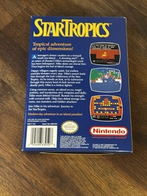 Startropics (Nintendo NES) Authentic CIB Complete w/ Letter Tested & Cleaned!