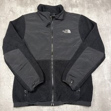 The North Face Girl  s Denali Fleece Jacket Coat Black Large 14-16 Full Zip