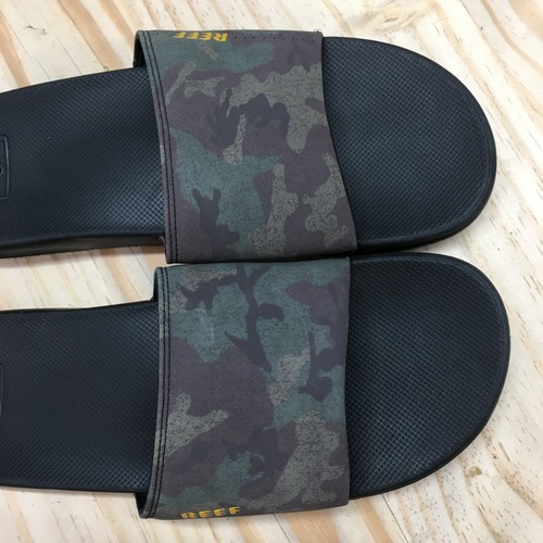 Reef Sandals Mens 11 Camo One Slide Flip Flop Multicolor Open Toe Slip On Logo - Picture 8 of 17