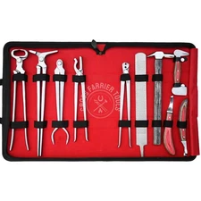 Pro Farrier Tools Kit Nail Nipper Clincher Hoof Spreader Hot Fit Tong & Knives