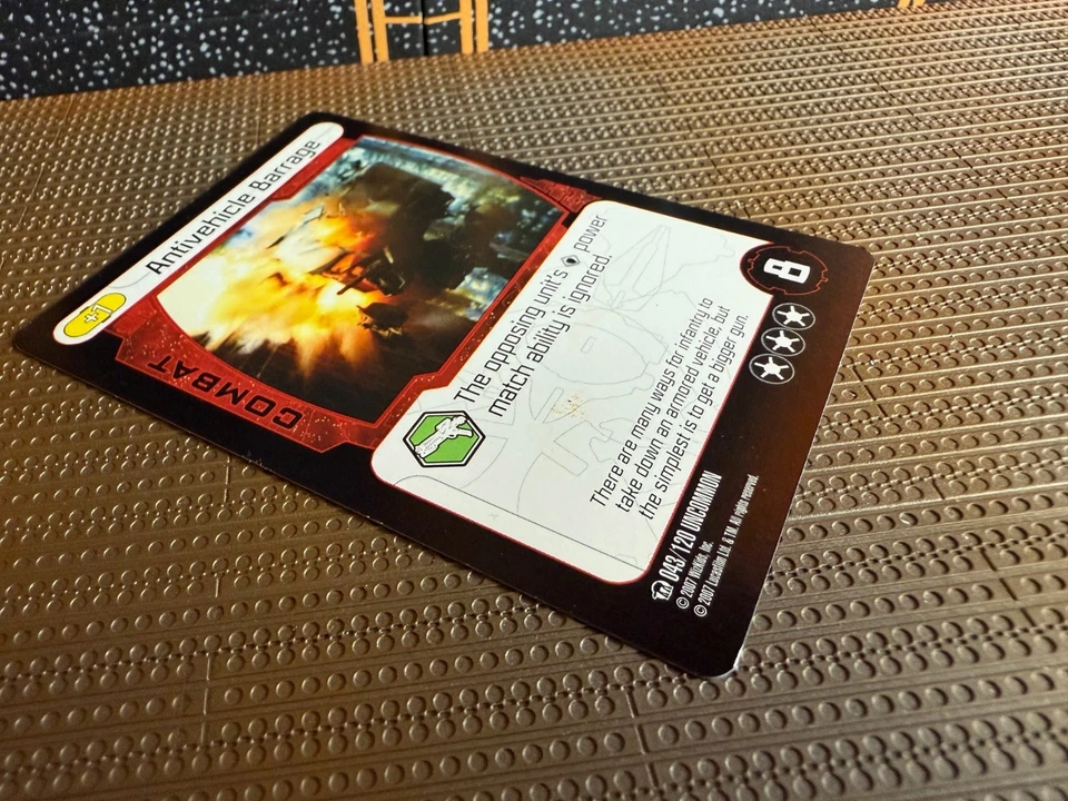 STAR WARS POCKETMODEL Uncommon - Card- Antivehicle Barrage 043/120 2007 Good - Image 3 of 3