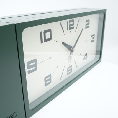 DULTON Double Face Wall Clock Rectangle Dark Green H21-0362DGN