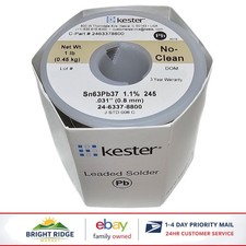 1 Roll of Activated Rosin Cored Wire Solder, 63/37 Alloy, 0.031" Diameter