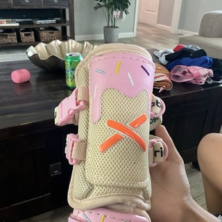 Aria Absolutely Ridiculous Strawberry Ice Cream Leg Guard Shin Guard Youth Size