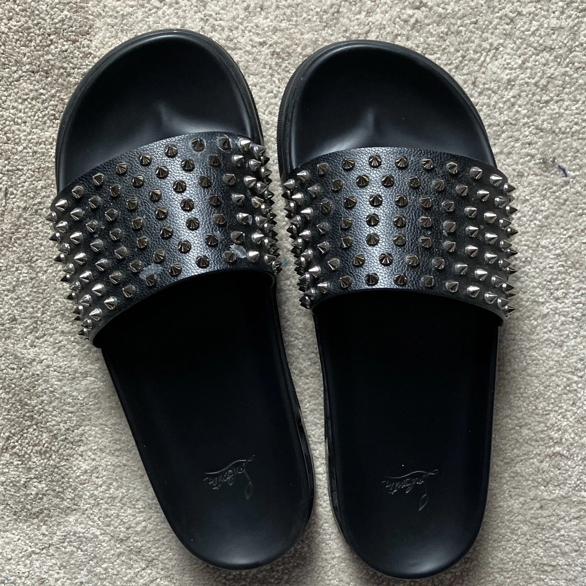 Christian Louboutin Black Sandals for Men for sale - eBay