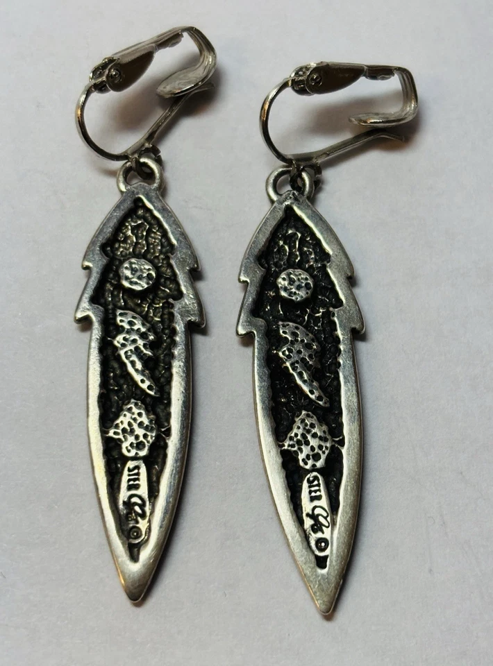 Carolyn Pollack Sterling 925 Silver Storyteller Inlay Turquoise Clip On Earrings - Image 2 of 4