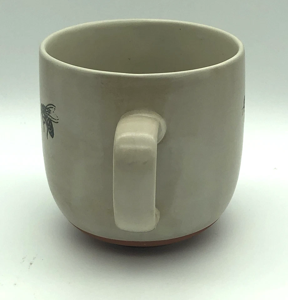 Cypress Bee Mug 12oz Ceramic Cup – Flying Bumblebee – Embossed Cottagecore - Image 2 of 4