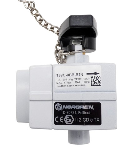 Norgren T68C-8BB-B2N/1B T68C-8BB-B2N Plug-in System Absperrventil -unused/OVP- - Afbeelding 3 van 6