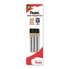 Pentel Super Hi-Polymer Lead Refill 0.5mm , Fine, 2B, 36 Pieces of Lead C505BP