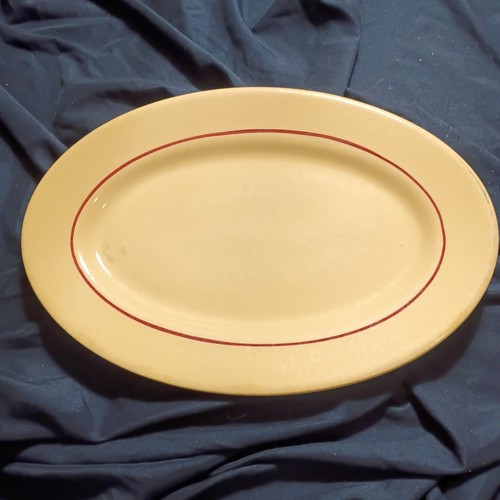 Shenango China Inca Ware Oval Platter 12.25″ USA Diner Restaurant Plate Vintage
