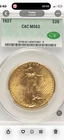 1927 $20 Gold St. Gaudens Double Eagle Coin PCGS MS 62