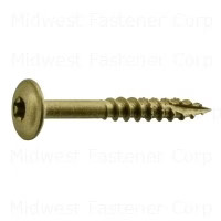 1/4 x 2'' Star Drive Tan Lag SaberDrive Platinum Screws Bulk Box (75 pcs.)
