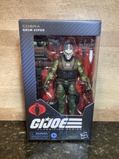 GI JOE CLASSIFIED SERIES COBRA GRIM VIPER IN HAND