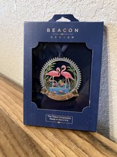 Pink flamingo Scape Ornament Souvenir Florida. Box Wear