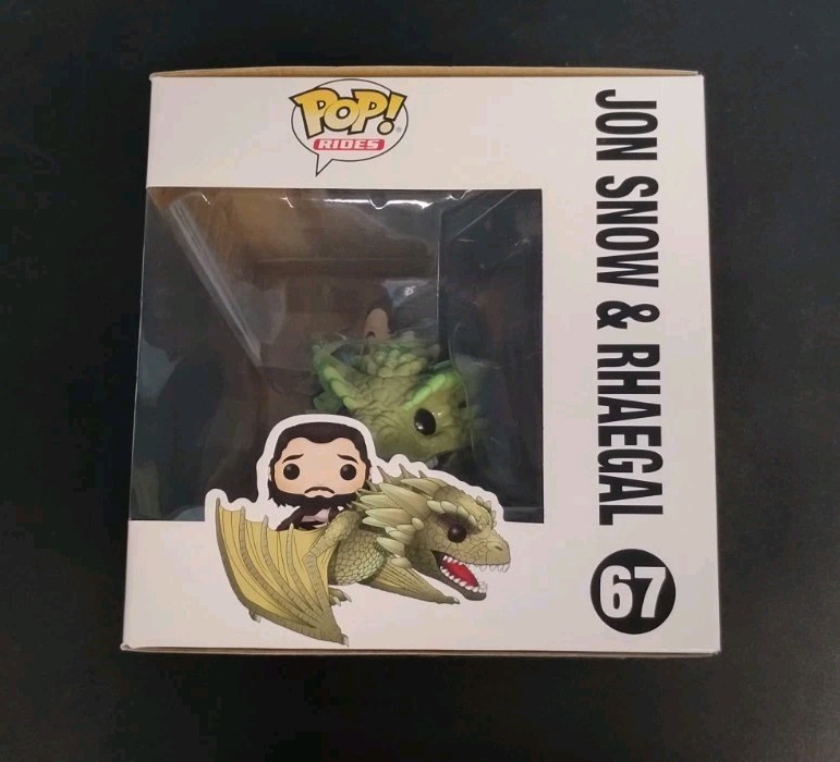 FUNKO POP 67 GAME OF THRONES JON SNOW & RHAEGAL DRAGON RIDES