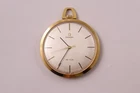 Antique Omega 17 Jewels Gold Filled Pocket Watch, Pre-Owned, Runs (#41-065)