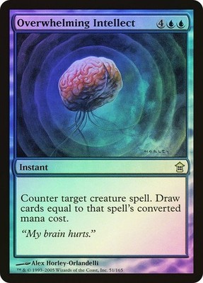 Saviors of Kamigawa  MTG Foil   Overwhelming Intellect  Magic