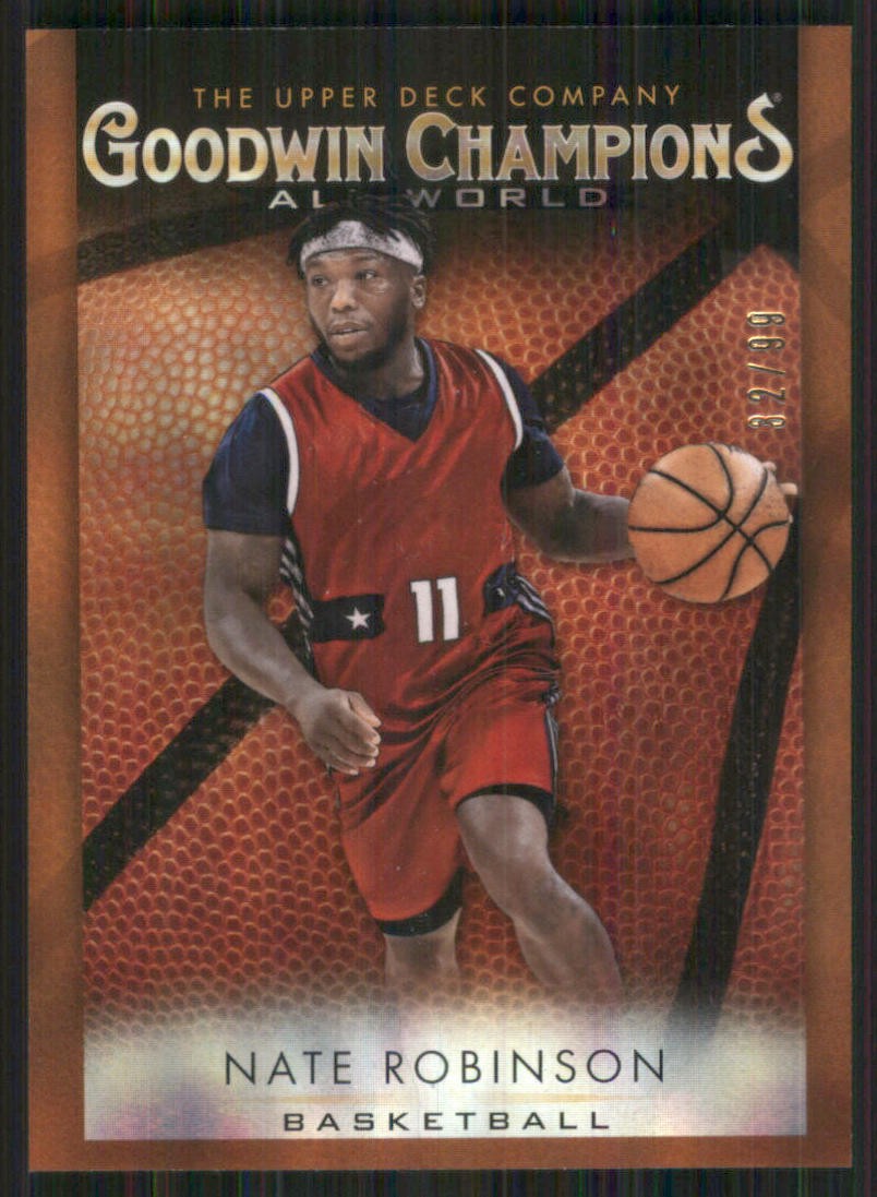 2021 Upper Deck Goodwin Champions Orange Parallel #GB-4 Nate Robinson /99 4243