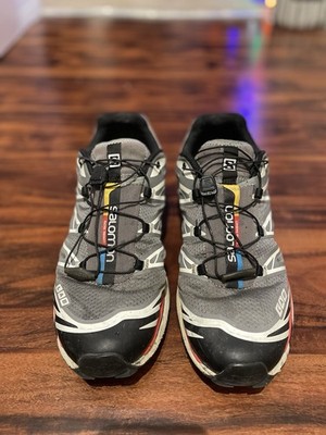 Salomon XT-6 Pewter / Black /Aurora Red Men's Size 10.5 TRAIL