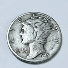 1945 MERCURY DIME *90% SILVER, Circulated Coin, Free Shipping #6719