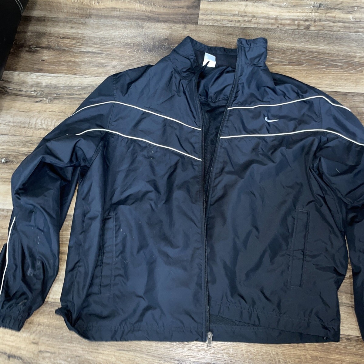 Nike Full Zip Sport Culture Windbreaker Jacket Black Men's Sz XXL