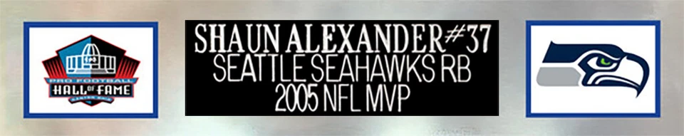 Camiseta deportiva Shaun Alexander autografiada y enmarcada azul Seattle auto Beckett certificado de autenticidad Foto 4 de 4