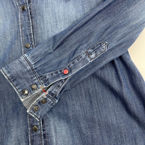 DIESEL DE PRATT Womens Denim Jeans Casual Shirt Ladies Top Cotton Elegant Blue S - Picture 6 of 18