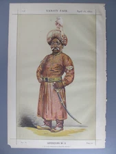 The Nawab Nazim of Bengal, Bihar and Orissa, Original Vanity Fair Print 1870 (2)
