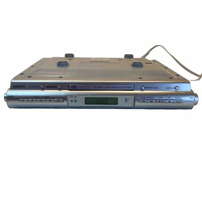 Sony ICF-CDK50 Under Cabinet Radio, CD Player, Aux Port. No Remote or Hardware