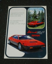 Original Ferrari Factory Dino 308gt4 dépliant / Singlesheet No Brochure