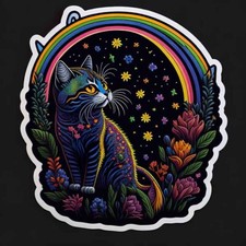 CAT DECAL STICKER DESIGN LAMINATED 6Y US VINYL AI