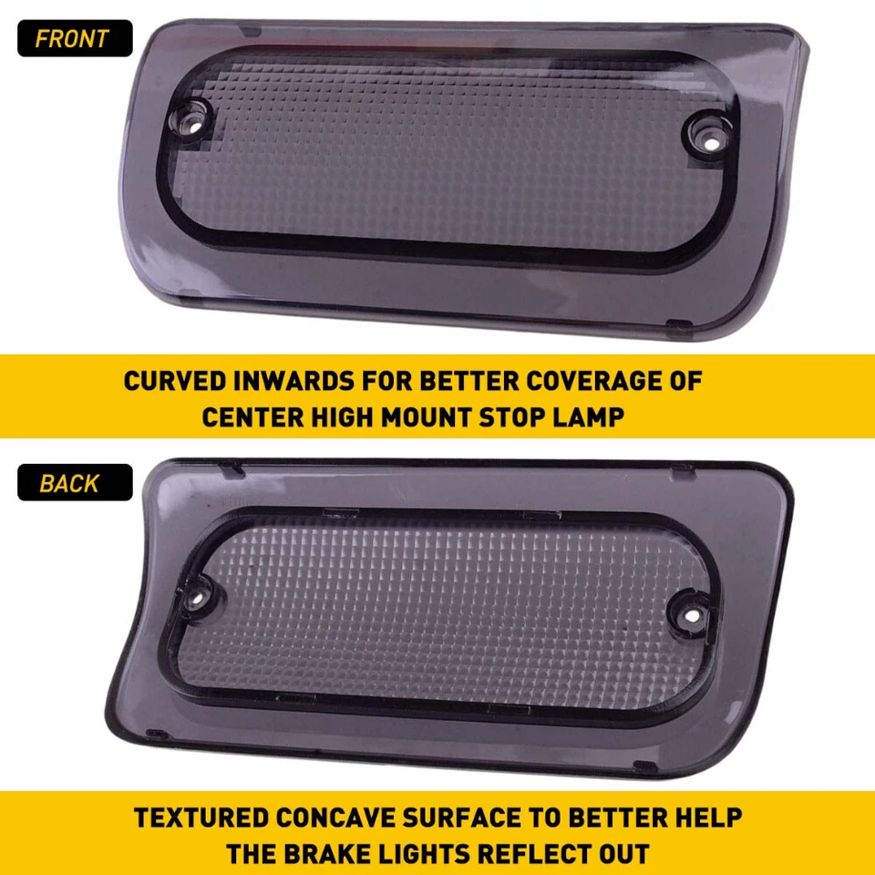 Tercera luz de freno tercera lente de humo para cabina extendida Chevy S10 GMC Sonoma 1994-2004 Foto 4 de 4