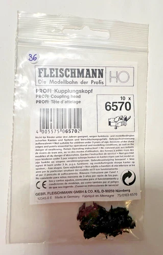 C 36 - 10 PROFI FLEISCHMANN HO 6570 KUPPLUNGSKÖPFE - NEU im Blister