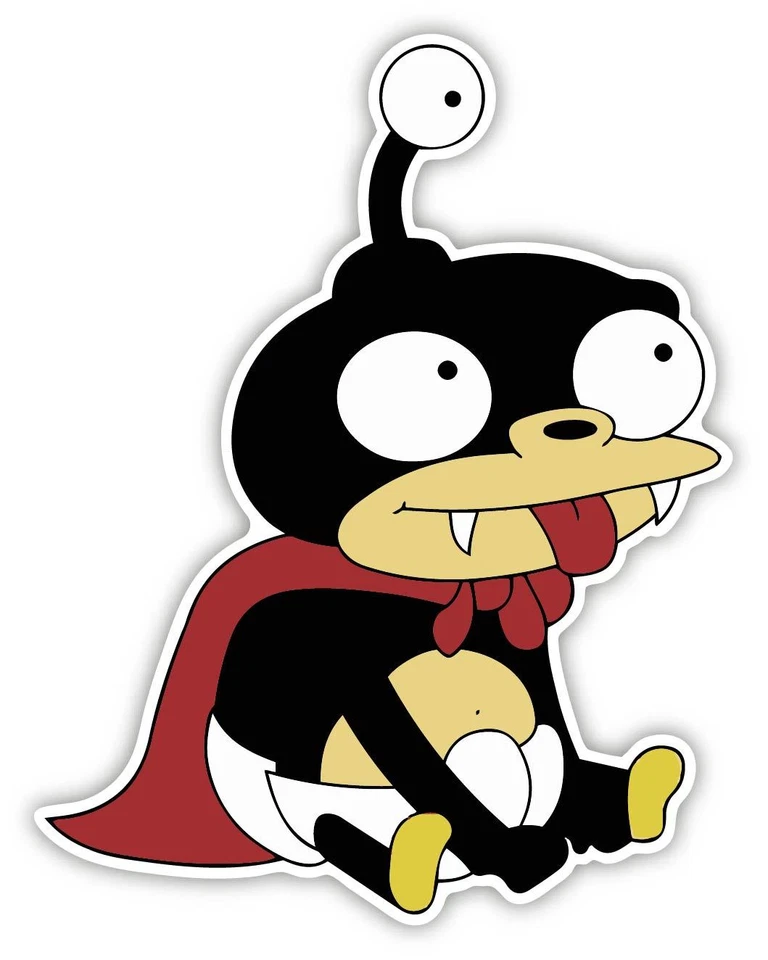 4KIDS Futurama Nibbler Cartoon Sticker laptop wall car phone Kids Child