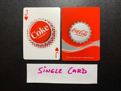swap playing card   COCA COLA   Jack of Hearts   BOTTLE CAP DESIGN
