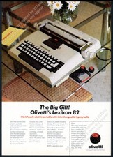 1976 Olivetti Lexikon 82 electric portable typewriter photo vintage print ad