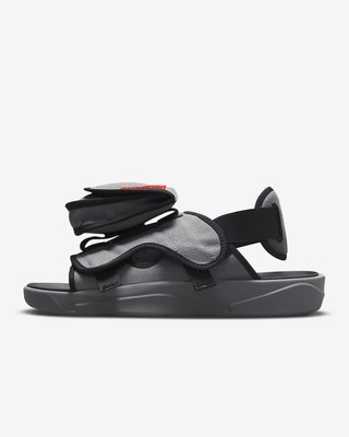 Mens NIKE JORDAN HYDRO 7 Black Sandals Flip Flops AA2517 021 | eBay