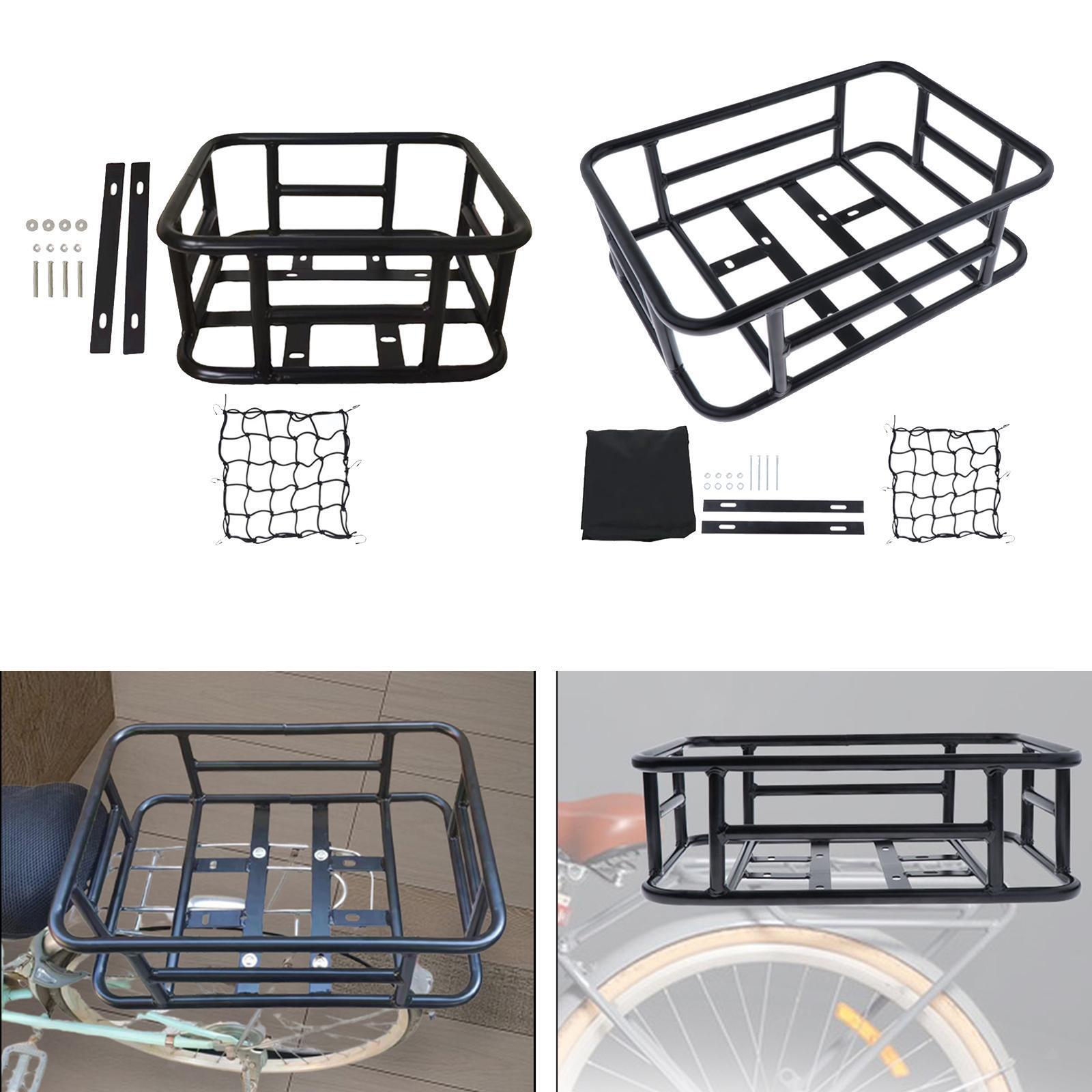 Rear Rack Bike Basket Bicycle Rear Cargo Rack Luggage Package Rack Iron