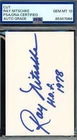 Ray Nitschke Gem Mint 10 PSA DNA Coa Signed 2x4 Index Card Cut Packers Autograph