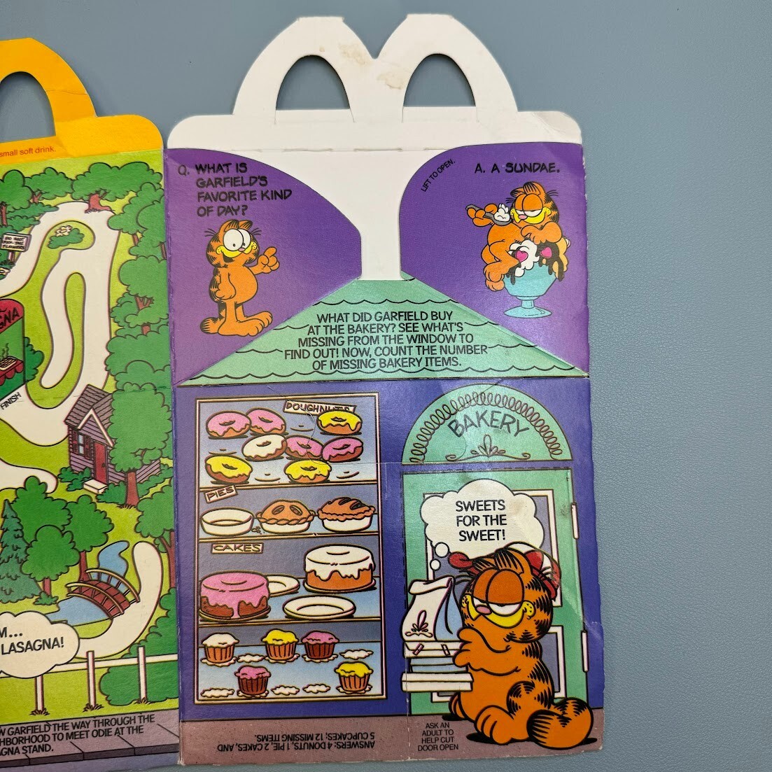 Vintage McDonald's Garfield Happy Meal Carton | eBay