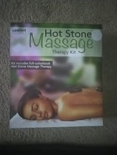 Comfort Essentials Hot Stone Massage Therapy Kit w/Color Book & 3 Spa Gift Cards