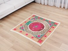 Suzani Fabric Suzani Throw Home Gift 4.00' x 4.10' Vintage Fast Shipment 15866
