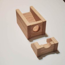 Custom Fishing Rod Rack, Solid Red Oak Wood, Unfinished  1 Rod, 4 Inches